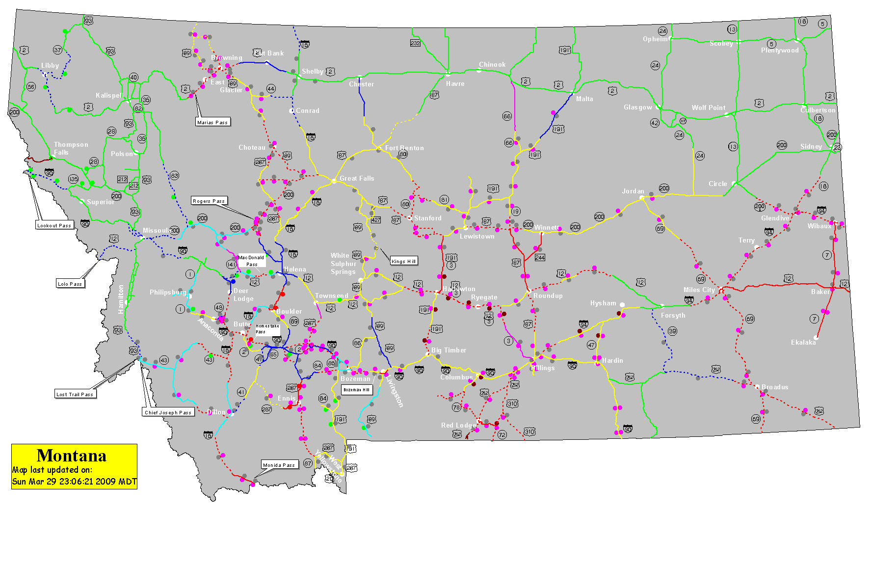 Montana Road Conditions Montana Road Conditions